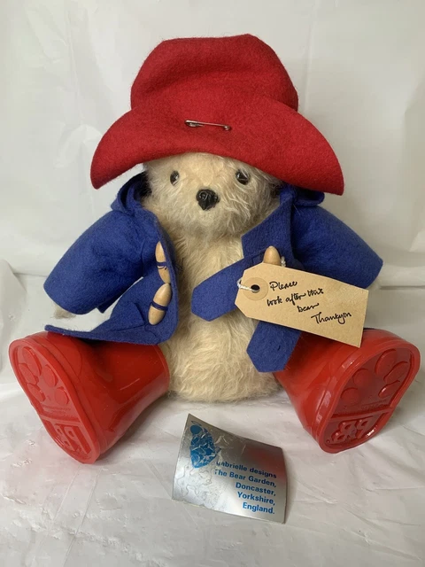 Paddington Bear by Gabrielle designs 1980's Original RARE SITTING Paddington