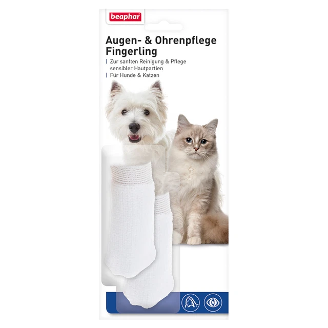 Beaphar Augen- & Ohrenpflege Cuidado Bucal - 2 Pieza para Perros, Nuevo