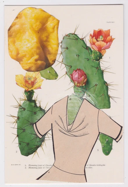 Mail Art David Greenberger "Cheer Up" original collaged postcard 2023