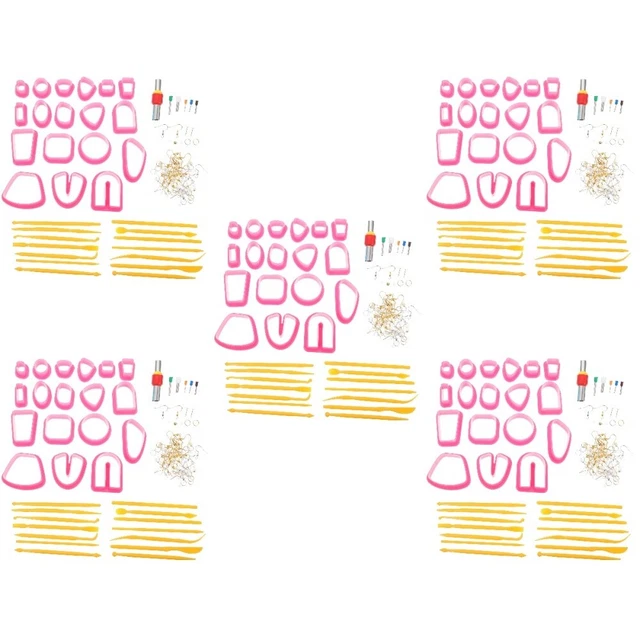 5 set Orecchino argilloso polimero Clay Eroring Oregello si peno per l'or