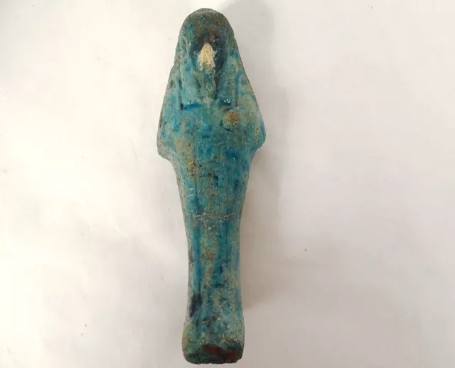 Oushebti chaouabti statuette funéraire égyptienne Egypte amulette terre cui