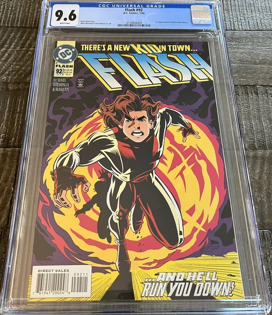 DC Comics Flash #92 1094 CGC 9.6 WP 4134656009 1st Appearance Bart Allen Impulse