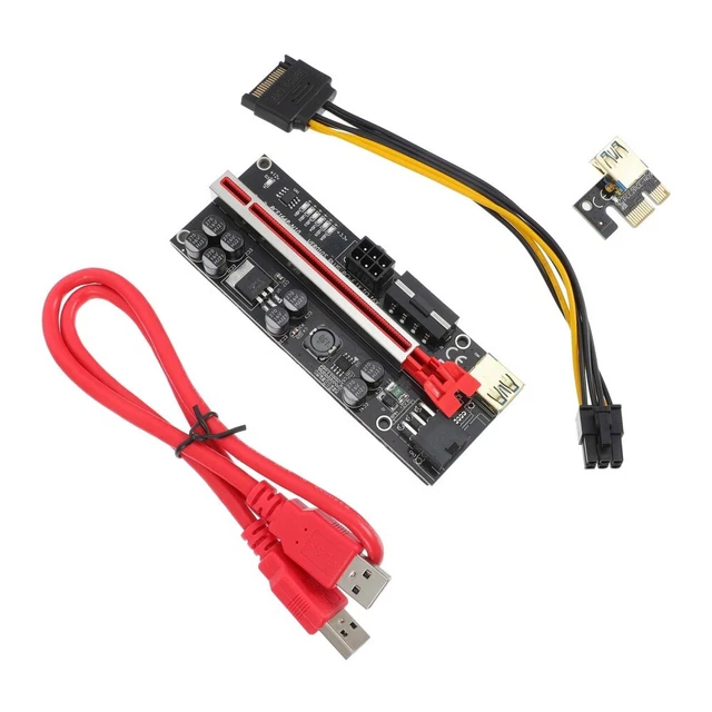 PCIE RISER MINING Graphic Card Extension Cable GPU Graphics Extender ...