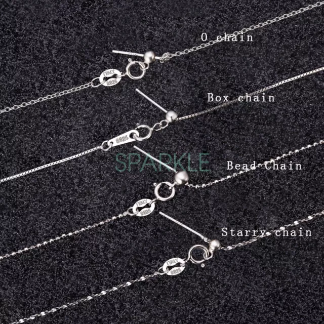 Adjustable 925 Sterling Silver Necklace Classic Thin Chain W/ Needle Stamped