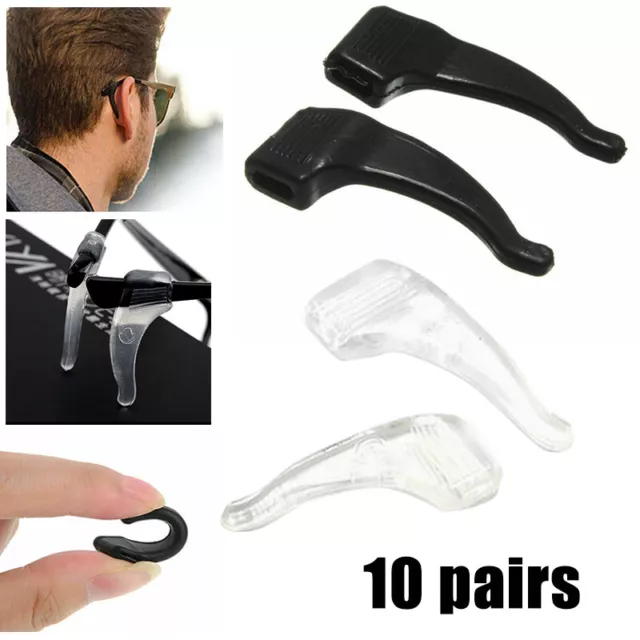 10 Paar Silikon Sportbügelenden Fassungshalter Anti-Rutsch Bügelenden für Brille 2