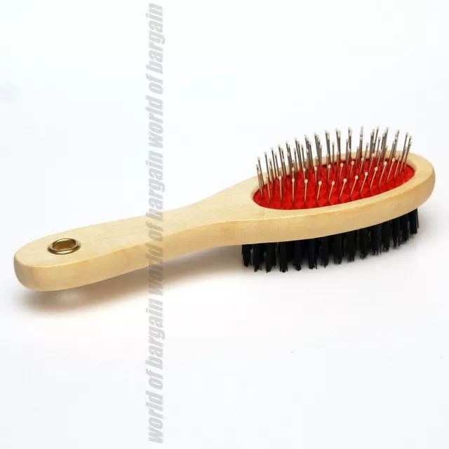 Double Sided PET BRUSH Dog Cat Hair Grooming Coat Comb Fur Cleaner Remover P4