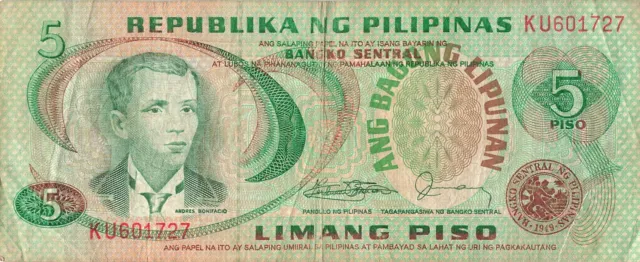 Philippines 5 Piso 1978