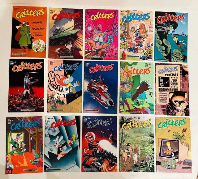 Lot Of 30 Critters #2-46 Run Fantagraphics Anthropomorphic Usagi Yojimbo 1986
