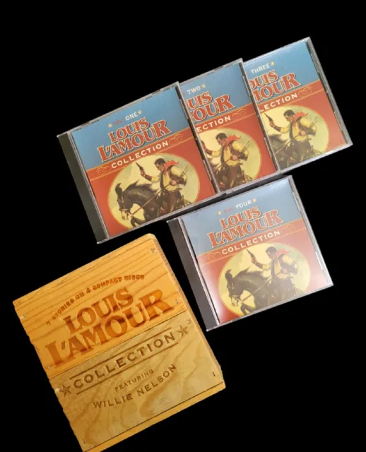 LOUIS L'AMOUR COLLECTION WILLIE NELSON 7 Short Stories 4 CDs