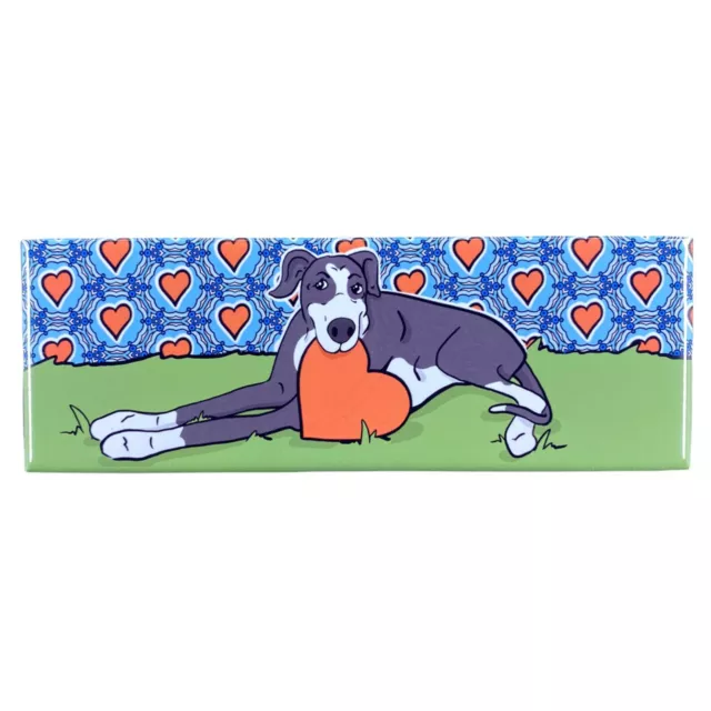 Mantle Great Dane Valentines Day Hearts Magnet Holiday Gift Valentine Decor