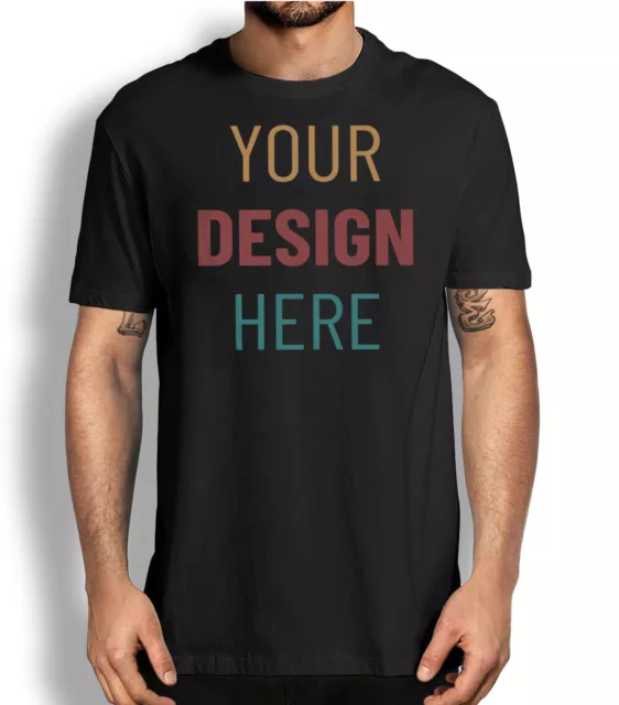 Personalized Custom Print Your Photo Logo Text on T Shirt Customized shirts