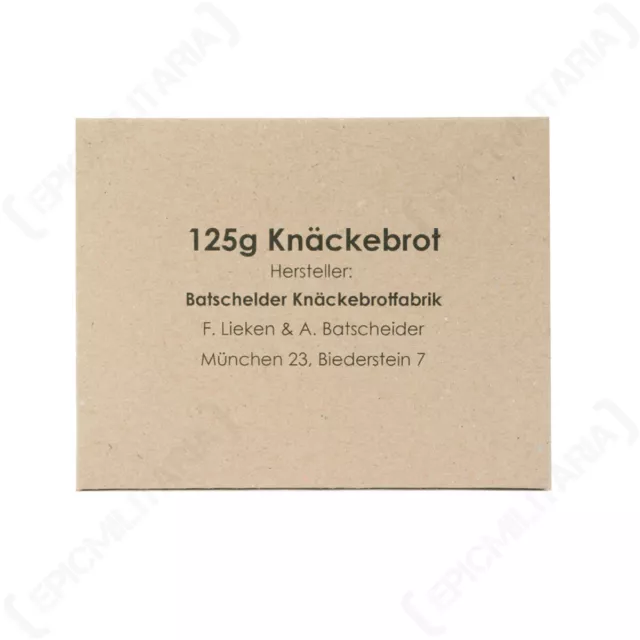 WW2 German Knackebrot Box - Historical Ration Kit Military Army Prop Repro