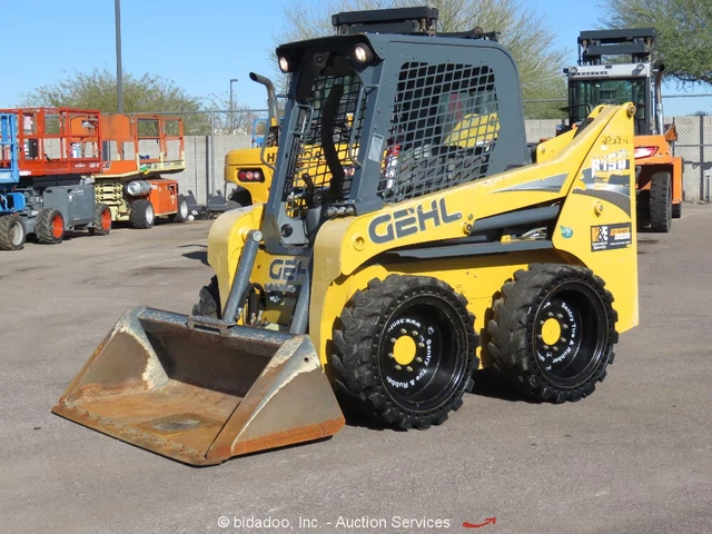2018 Gehl R190 Skid Steer Wheel Loader Auxiliary Hydraulics Q/C Diesel bidadoo