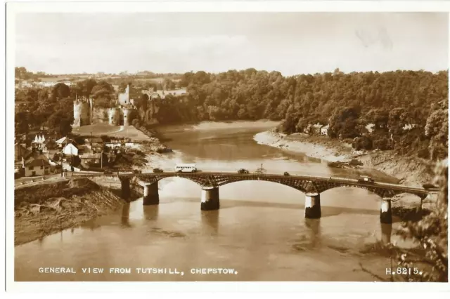 Vintage Postcard - chepstow general view from tutshill