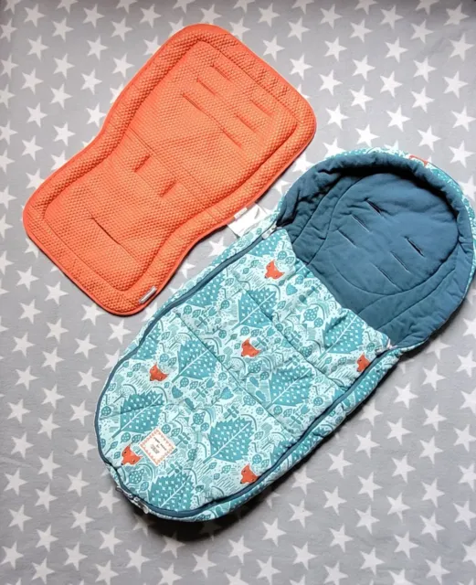 Mamas and & Papas Donna Wilson Fox Footmuff Cosytoes Cold Weather with Liner