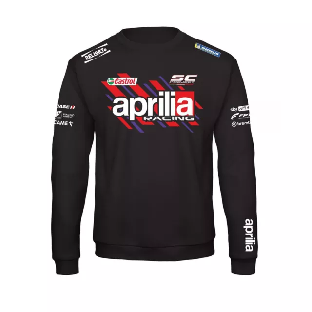 FELPA girocollo LIVREA APRILIA corse MOTOGP team italia RACING replica gara team