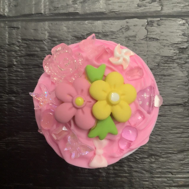Decoden Phone Grip Pink Yellow Green Bows Flowers