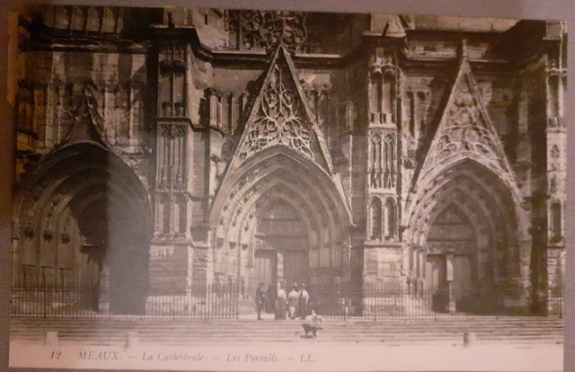 CPA(Seine et Marne) Meaux-La cathédrale-Les portails