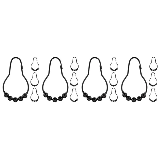 16 ud. bolas de scooter cortina de ducha anillo de metal cortina soporte de cortina de ducha