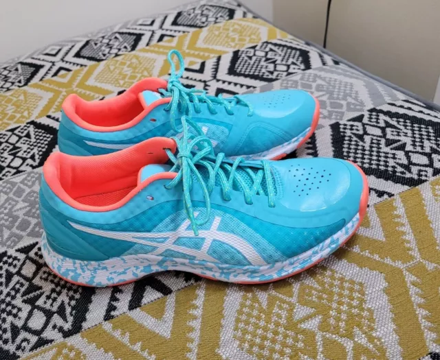 Asics gel netburner super ff flash coral discount netball trainers