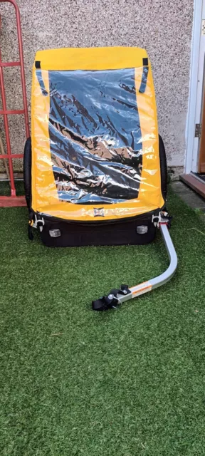 Used burley bee outlet bike trailer