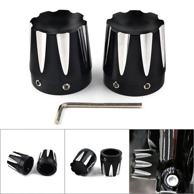 Copertura asse anteriore CNC per Harley Dyna Fatboy Street Glide Road King