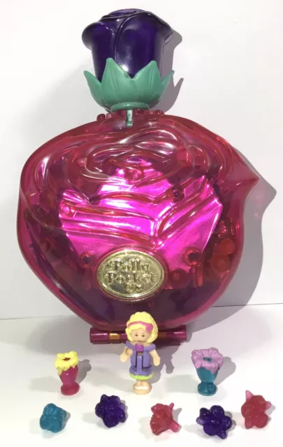 1996 Polly Pocket SWEET ROSES  * COMPLETE *