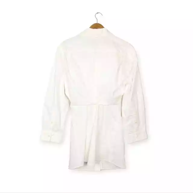 NWT Jacquemus Women Dress Le Splash White La Robe Baunhilha Mini Shirt Size 4 3