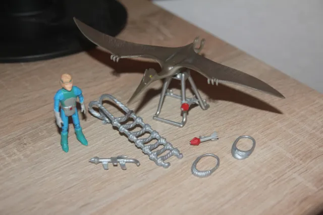 Dino Riders Pterodactylus mit Llahd und Zubehör (1. Serie - Tyco 1987)