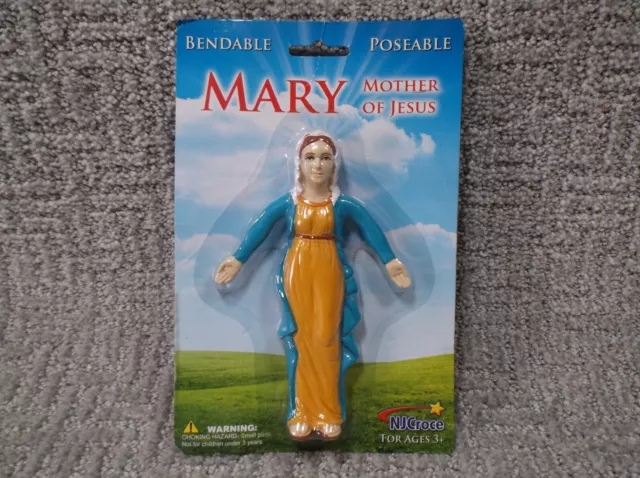 NJCroce Bendable Figure Mary Mother Of Jesus - New