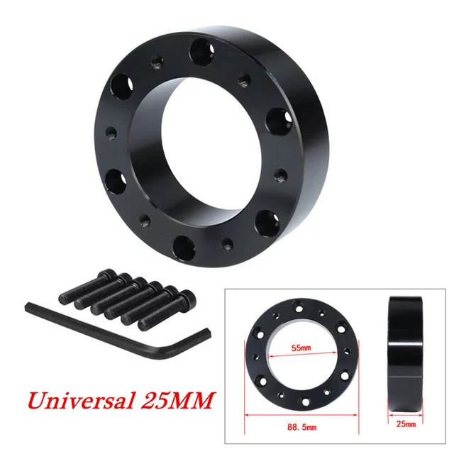 25Mm 1" Steering Wheel Pad Spacer Hub Adapter Gasket Allen Key Blrr Functional