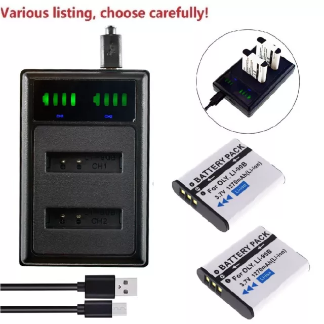 Battery or LCD Dual Charger for Ricoh DB-110 WG-6 Ricoh GR IIIx Digital Camera