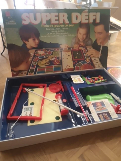 Jeu De Société SUPER DÉFI MB - Édition 1986, Complet, Boîte Un Peu Défraîchie, Vintage Collector