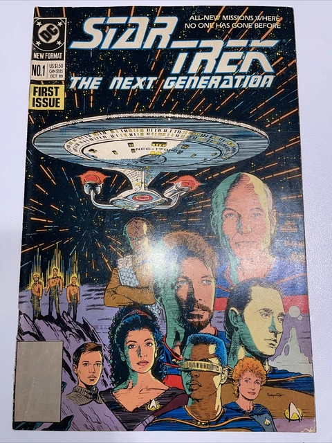 Dc Comics: Star Trek The Next Genration #1 1989 Direct Edition