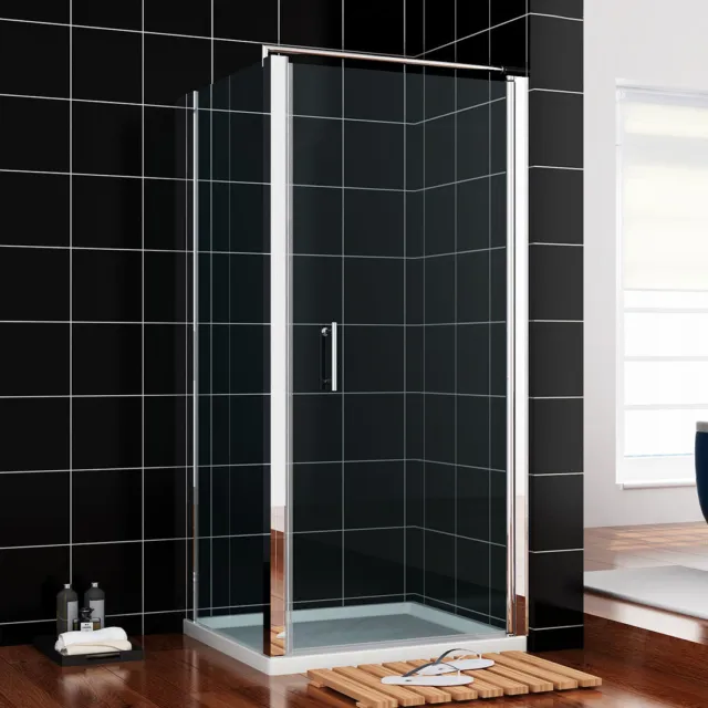 Shower Screen Pivot/Sliding/Bifold/Corner Entry Door & Glass Panel Reversible 3
