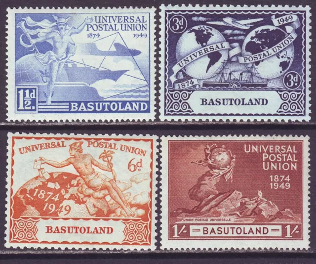Basutoland 1949 SC 41-44 MH Set UPU