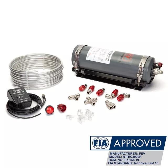 FEV 3KG Novec 1230 Électrique Gas Fia Course Voiture Feu Suppression Système