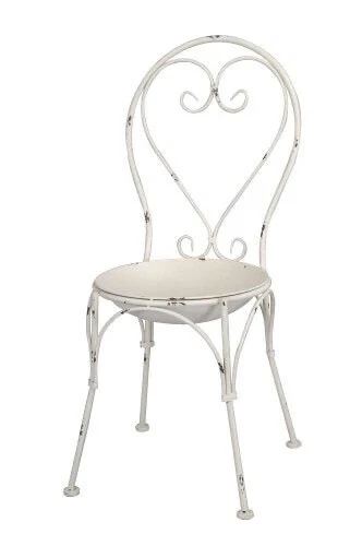 KUHEIGA Pflanzstuhl Metall Edelrost - Gartendekoration 90cm Höhe