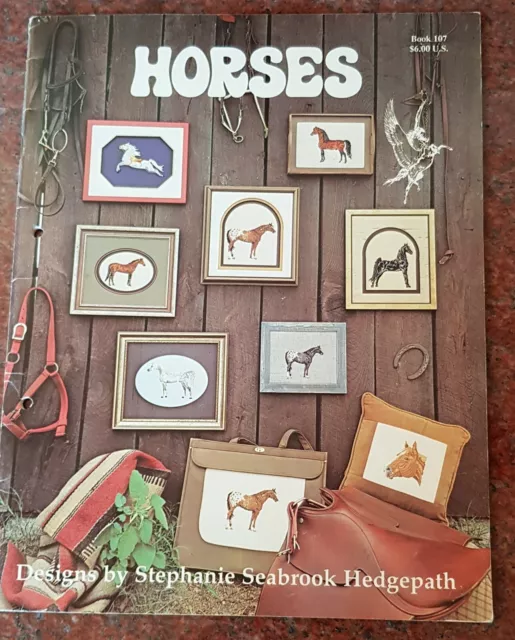 Stickheft Kreuzstich "Horses", NP $6 U.S.