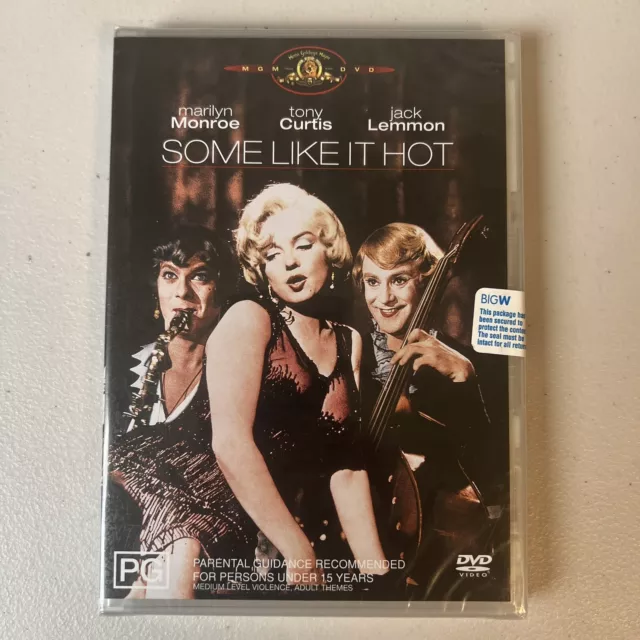 Some Like It Hot (DVD, 1959) PAL Region 4 Brand New & Sealed Marilyn Monroe