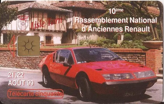 Télécarte NEUVE personnalisée CAR OCCITAN 1999 Renault Alpine 310 +carte postale