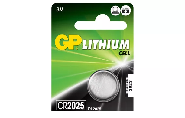 2 x GP Lithium CR2025 DL2025 CR 2025 3V Münzzelle Akku 2