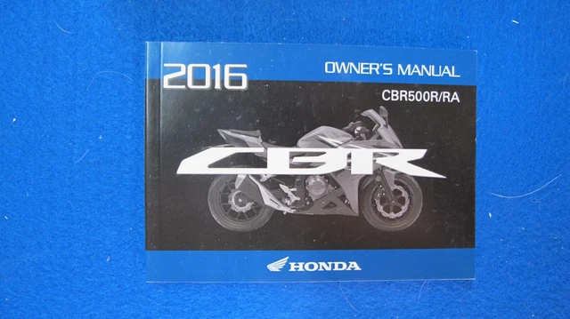 Honda 2016 CBR500RR/RA New Old Stock Original Owners Manual F426