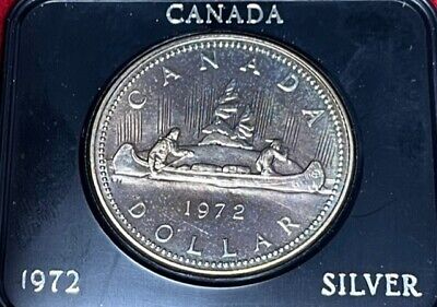CANADA - Elizabeth II - Voyageur  Silver Dollar - 1972 - OGP