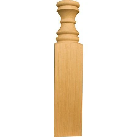 OSBORNE WOOD PRODUCTS 7121HM 10 x 2 x 1 Sm. Half Round Plinth with Mod. Spool