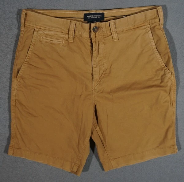 VB07438 **AMERICAN EAGLE** DENIM JEAN SHORTS 30 (msr 30"x8.5") BEIGESBROWN