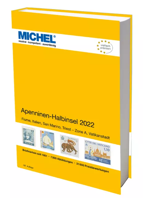 MICHEL Briefmarken Katalog Europa 5 - Apenninen-Halbinsel 2022 Neu