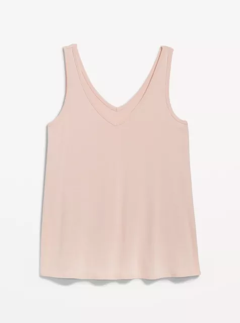 Old Navy Women's Sleeveless Luxe V-Neck Swing T-Shirt Tank Top Size XS