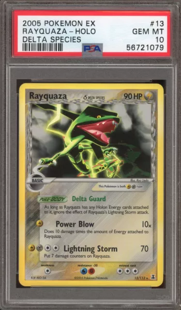 Pokemon Rayquaza EX Delta Species Holo Rare #13 PSA 10 Gem Mint