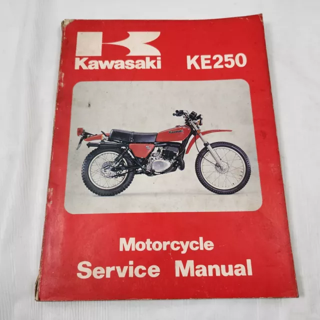 Kawasaki Service Shop Repair Manual Book - 1978 KE250 KE 250